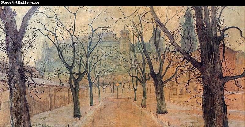 Stanislaw Wyspianski Planty Park at Dawn,